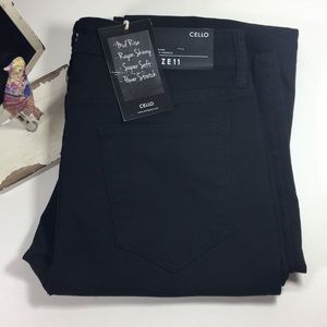 cello Jeans - Cello black flare wide-leg denim trousers• C006 cello Jeans - Cello black flare wide-leg denim trousers• C006